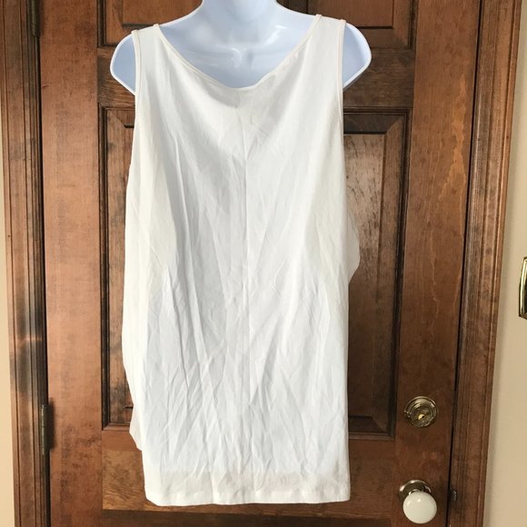 H&M White Scoop Neck Tank Size 4X - Picture 6 of 9